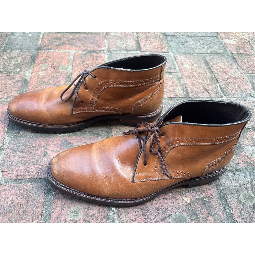 Johnston & Murphy Sheepskin Brown Chukka Boot~Men's Size 11.5 M